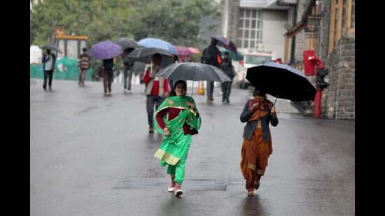 IMD in some parts of Himachal predicted heavy rain, issued an orange warning