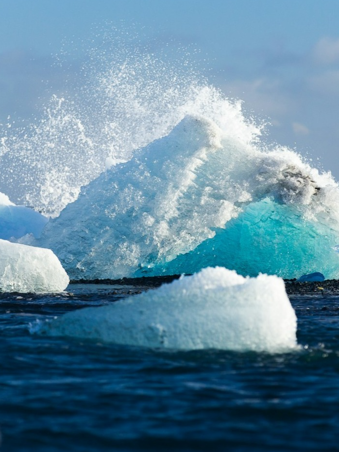 How does ice float on water?