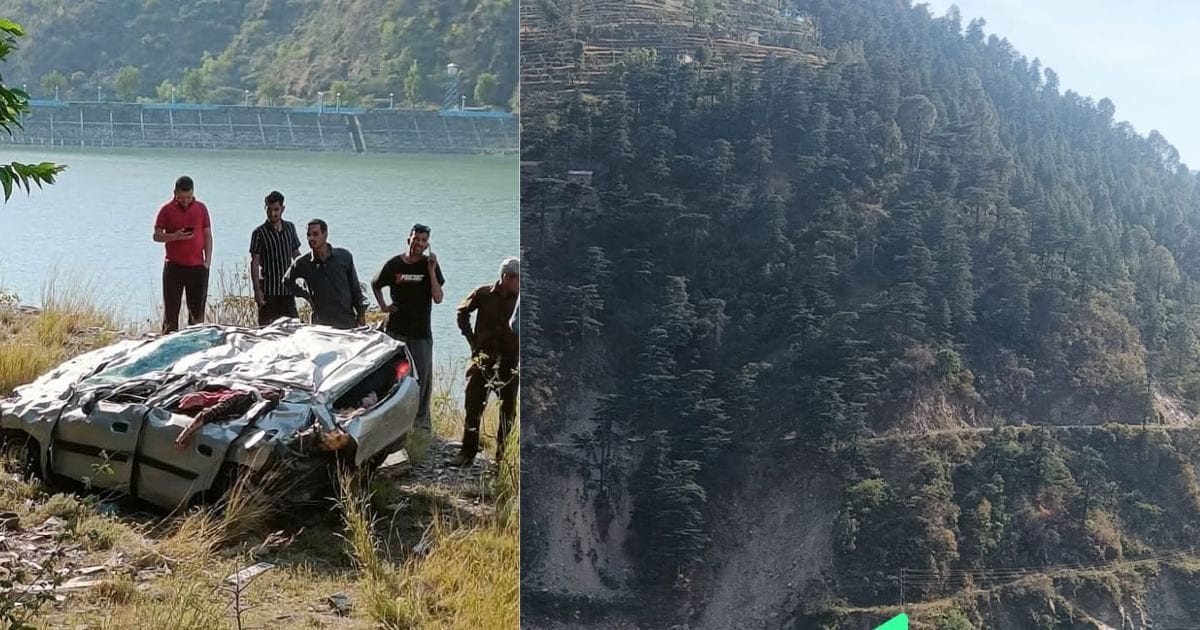 Mandi News: Barat returned home with bride, suddenly a car falls into the ditch, 5 dead
