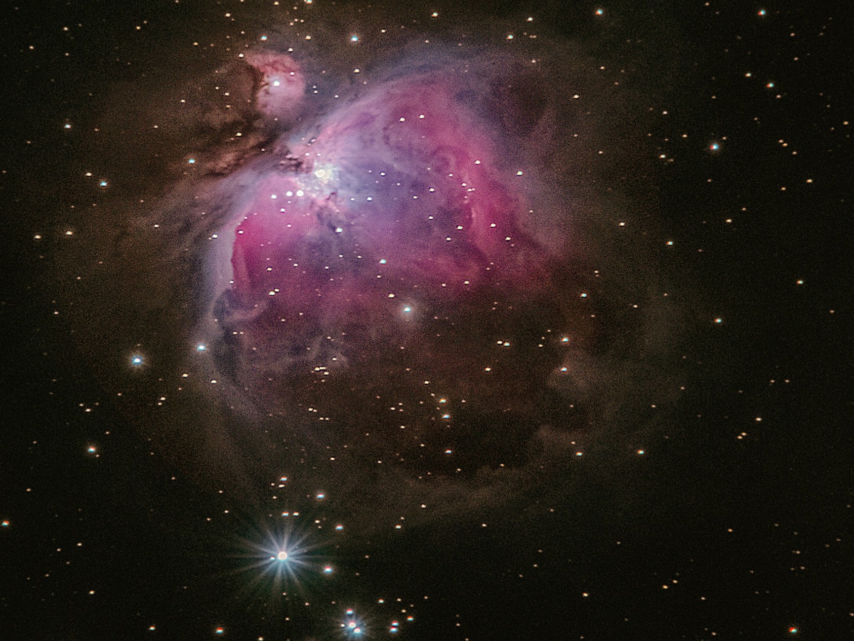 Space spy using telescope
