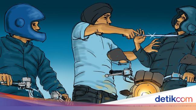 The man in Bogor got stuck while sheltered, the cellphone was RP. 200 thousand.
