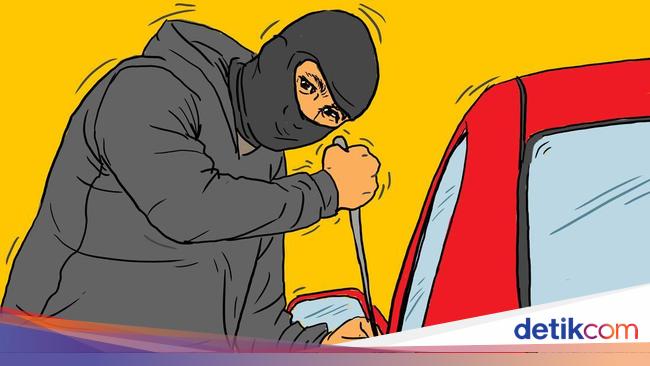 Steals the rear -view mirror of the parking lot in Western Jakarta, 2 men were arrested by police