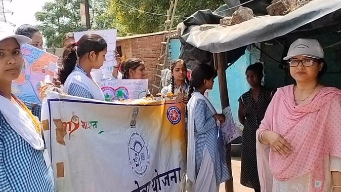 Awareness campaign for nutrition and cleanliness, advice to increase the intake of coarse grains in catering