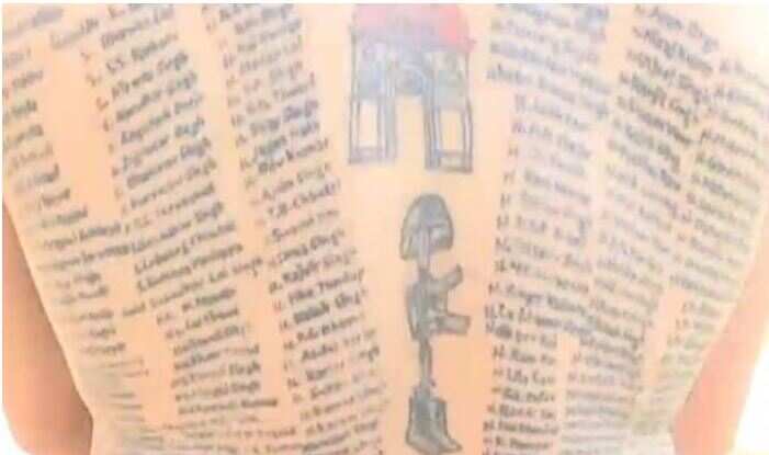 This person gave his body in the name of the martyrs, the names of 580 soldiers for the anal in honor