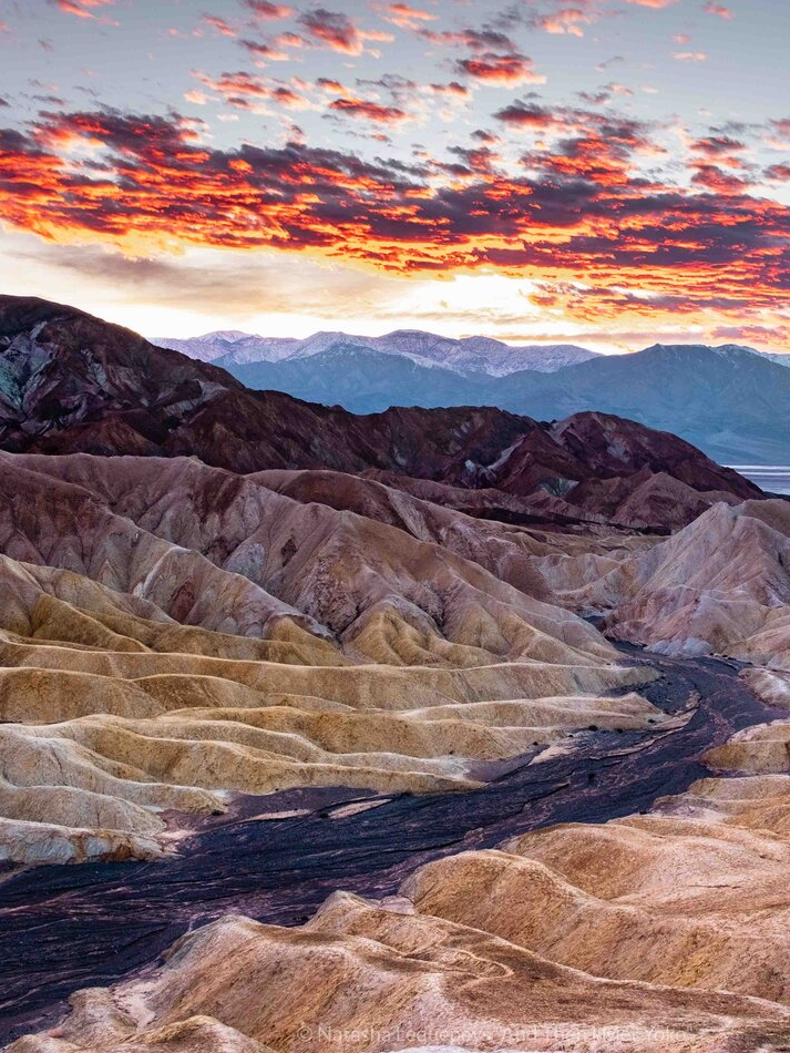 Valley or Death, where rocks slide