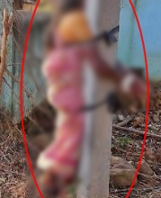 Man arrested by hitting an elderly mother by tying with electric poles