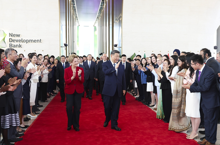 XI Chinfing visited NAV Vikas Bank
