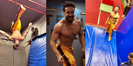 Tiger Shroff shared the video and jumped in the air with 80 kg of muscles!