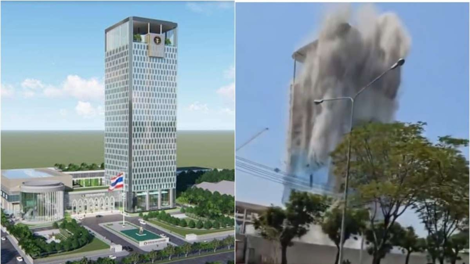 Bangkok skyscraper collapsing sin takes great turn as officials of Thailand ‘something suspicious’