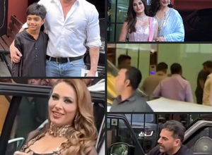 Salman and family members reached Arpita’s home to attend the wedding of Arbaaz