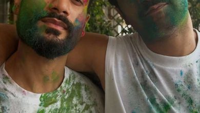 These Bollywood stars are painted in the color of Holi, see photos