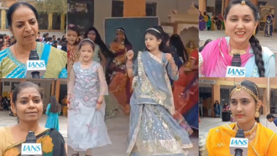 Special cultural programs in government schools on Rajasthan Day, children and teachers arrived in traditional clothing