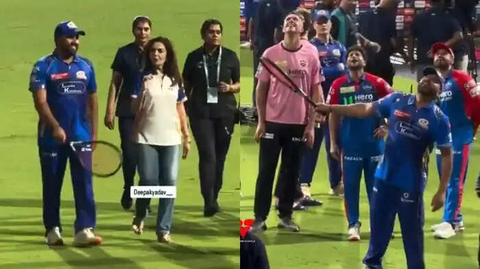Neeta Ambani started walking around the field, and Delhi players started having fun, Rohit enjoyed it after the victory of Mumbai