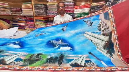 Look at the bravery of ‘Operation Sindoor’ on Banarasi Sarees of Kashi