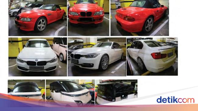 The incidence of 9 vehicles confiscated by the KPK is regarding the Ministry of Manpower: There is a BMW Piaggio