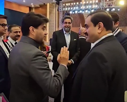 North -East East Summit 2025: Jyotiraditya Scindia meets the businessman Gautam Adani