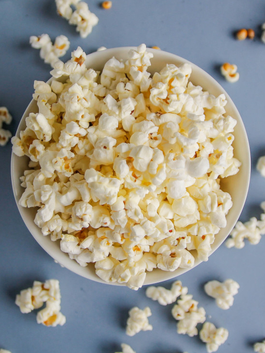 Who made popcorn for the first time?