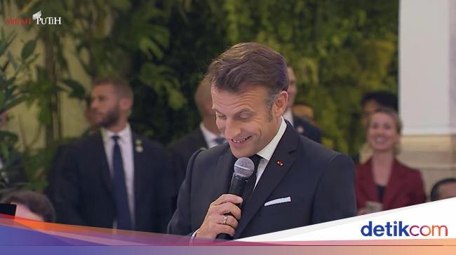 Macron Speaking Indonesian by Gala Dinner: Together we will succeed