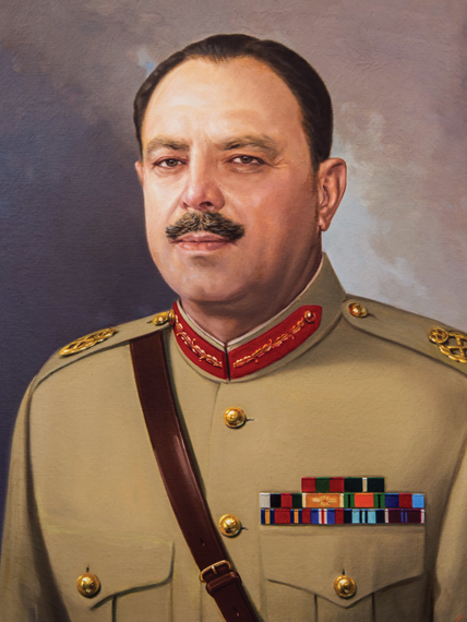 The dictator, who gave himself the highest rank of the army
