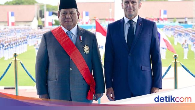 Prabowo thanks to Macron Dianahi Grand Croix de la Legion d’Anture