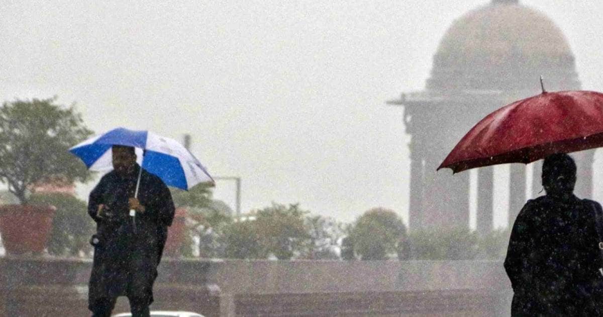 Rain started in Delhi, relief from burning heat, yellow warning for storm