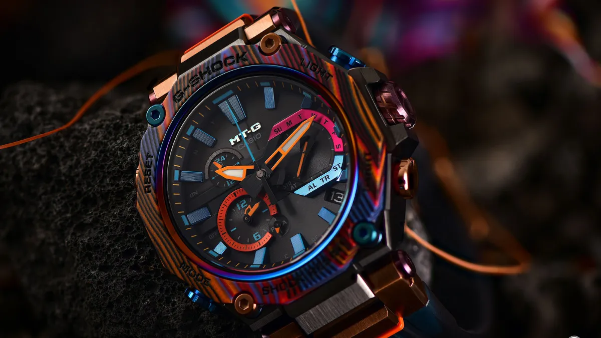 Best g-shock colorful watches for men: fat style meets rough toughness