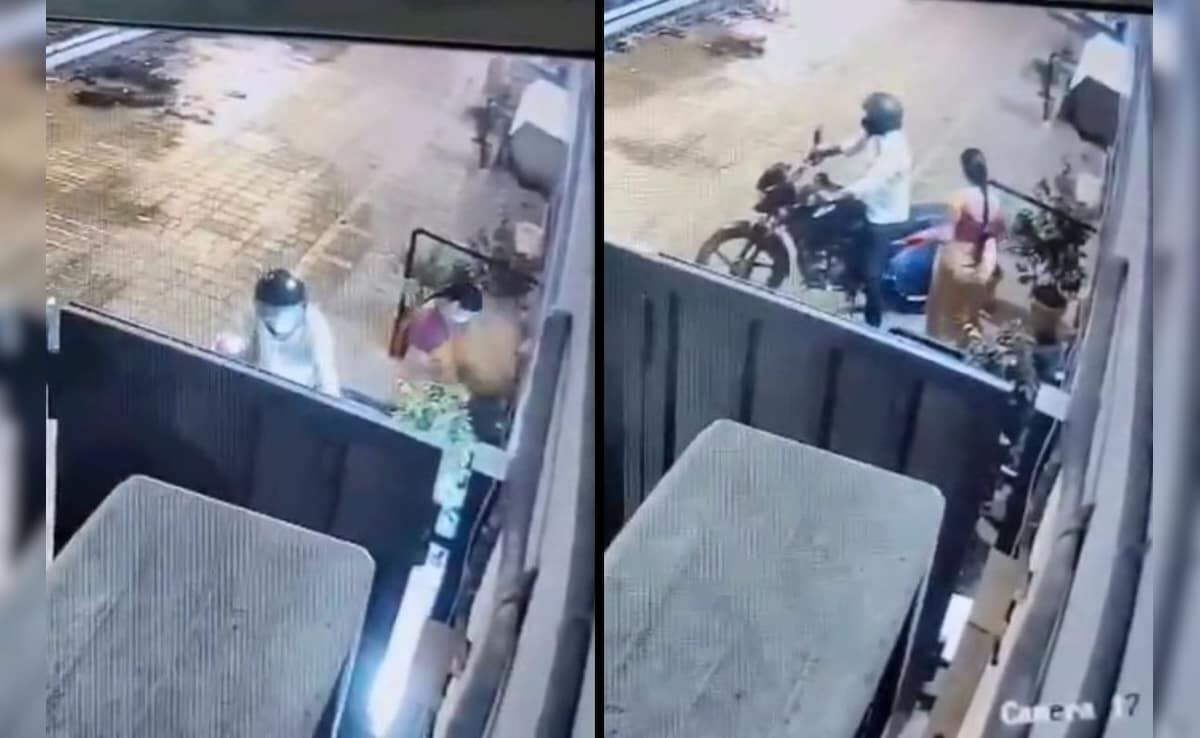 Officials came ear midnight about women, CCTV footage social media viral, learn the whole thing