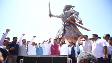 The unveiling of Shivaji Maharaj’s new statue in Maharashtra is broken in the first thunderstorm – new statue of Shivaji Maharaj unveiled in Maharashtra