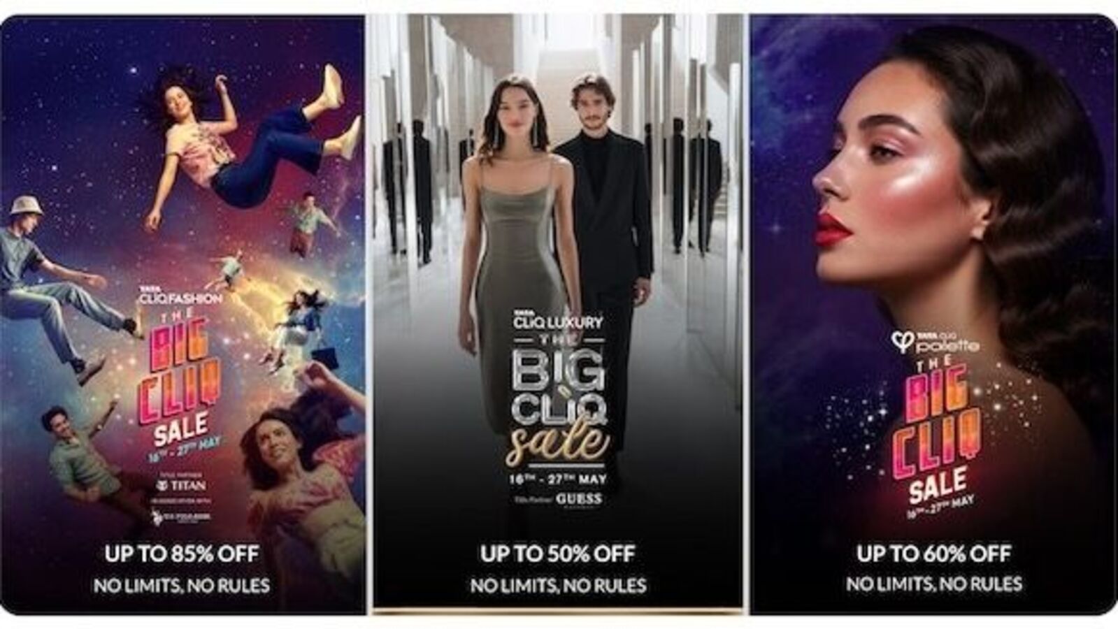 No Limits, No Rules: Tata Cliq Fashion, Tata Cliq Luxury, and Tata Cliq Palette Announce the Big Cliq Sales to | Mint