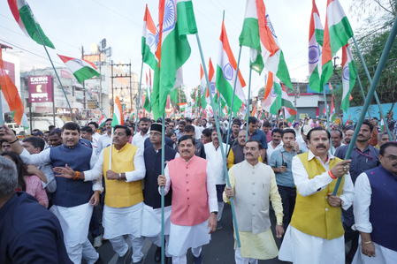 In Bhopal, BJP was a tricolor journey on the success of ‘Operation Sindoor’