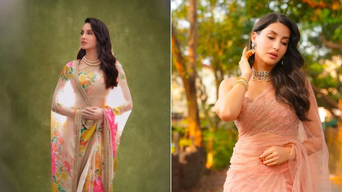 Nora Fatehi inspired Punjabi Wedding Sarees: Drap it as you own it!