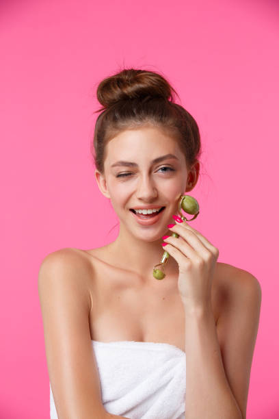 Facial exercise brights face