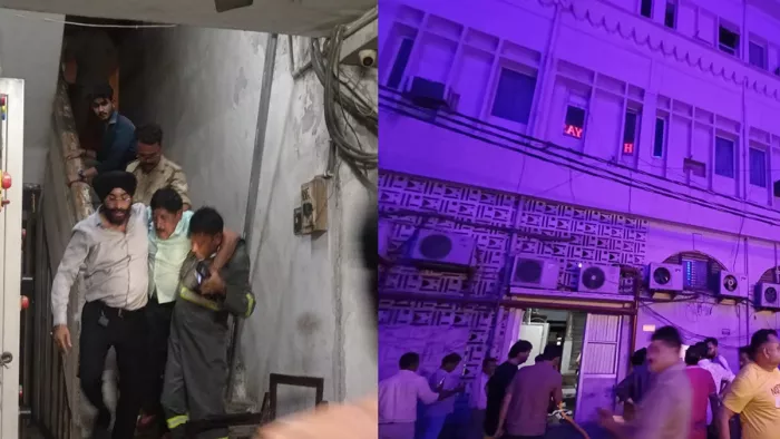 Brand in Lucknow Mohan Hotel, five fire trucks reached the place; People broke the window – the fire broke out in Lucknow Mohan Hotel. Many people have saved