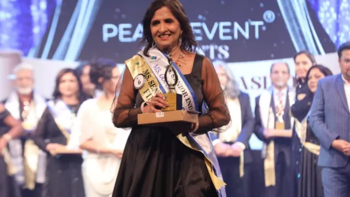 Nalanda’s Manju Prasad has Mr. And Miss Senior Fashion Pageant India 2025’s ‘Goodness Ambassador’ became, Rose Mann – Biharseharif Woman Manju Prasad wins Winning Goodness Ambassador Title on Mode -Pageant 20255