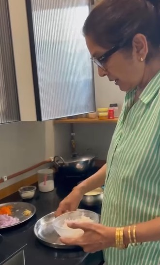Chef became tikki with the remaining rice, recipe with fans