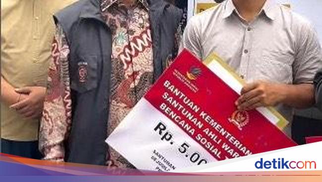 Gerindra -Legislature distributes help to the families of burnt offerings in Medan
