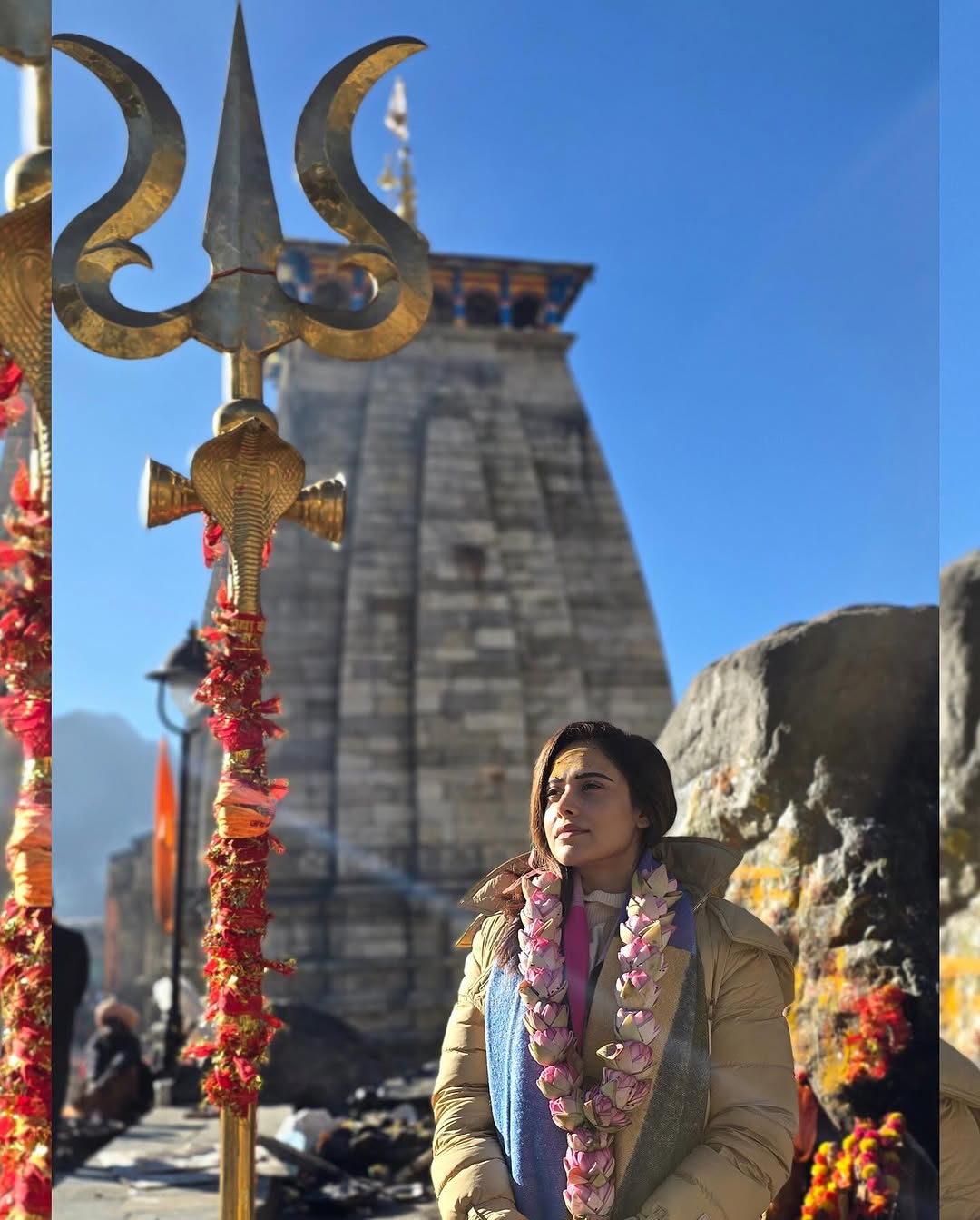 Even as a Muslim she goes to the temple