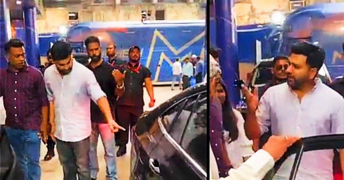 What is this … younger brother Vishal hit an expensive car, Rohit Sharma’s anger exploded