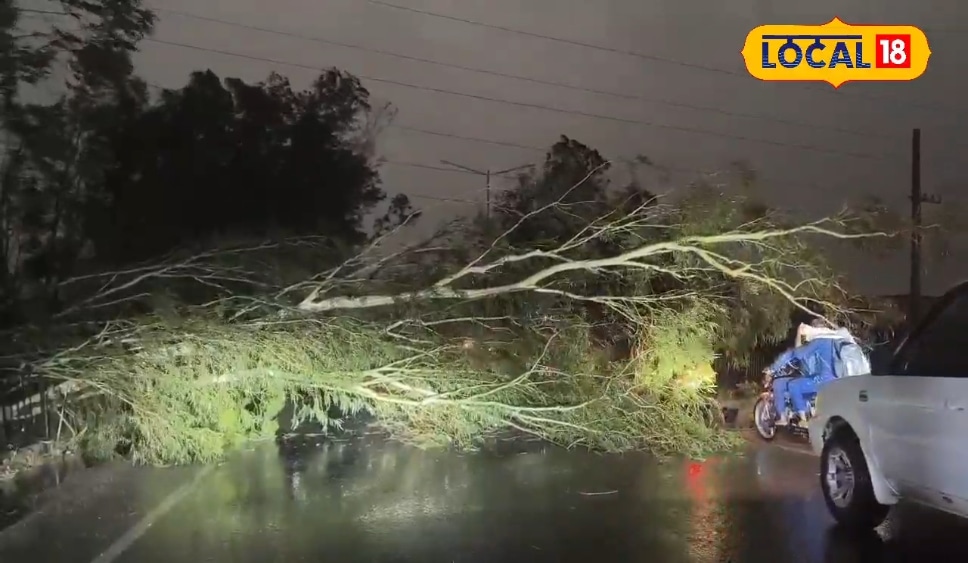 The weather caused major problems in ambala, tremendous rain after strong storm