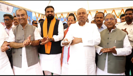 Nitish worked on the State Tibi Medical College and Hospital.