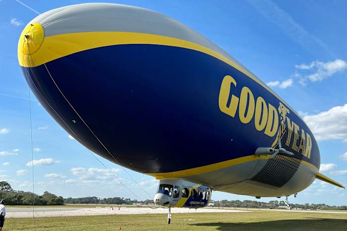 The iConic gondyear blimp is 100 – ryan