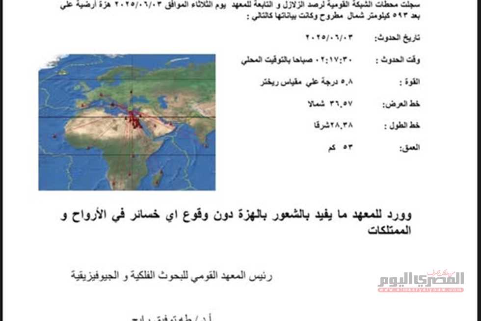 زلزال مصر.. ما سر الساعة الثانية صباحًا في توقيت وقوع الزلزال؟