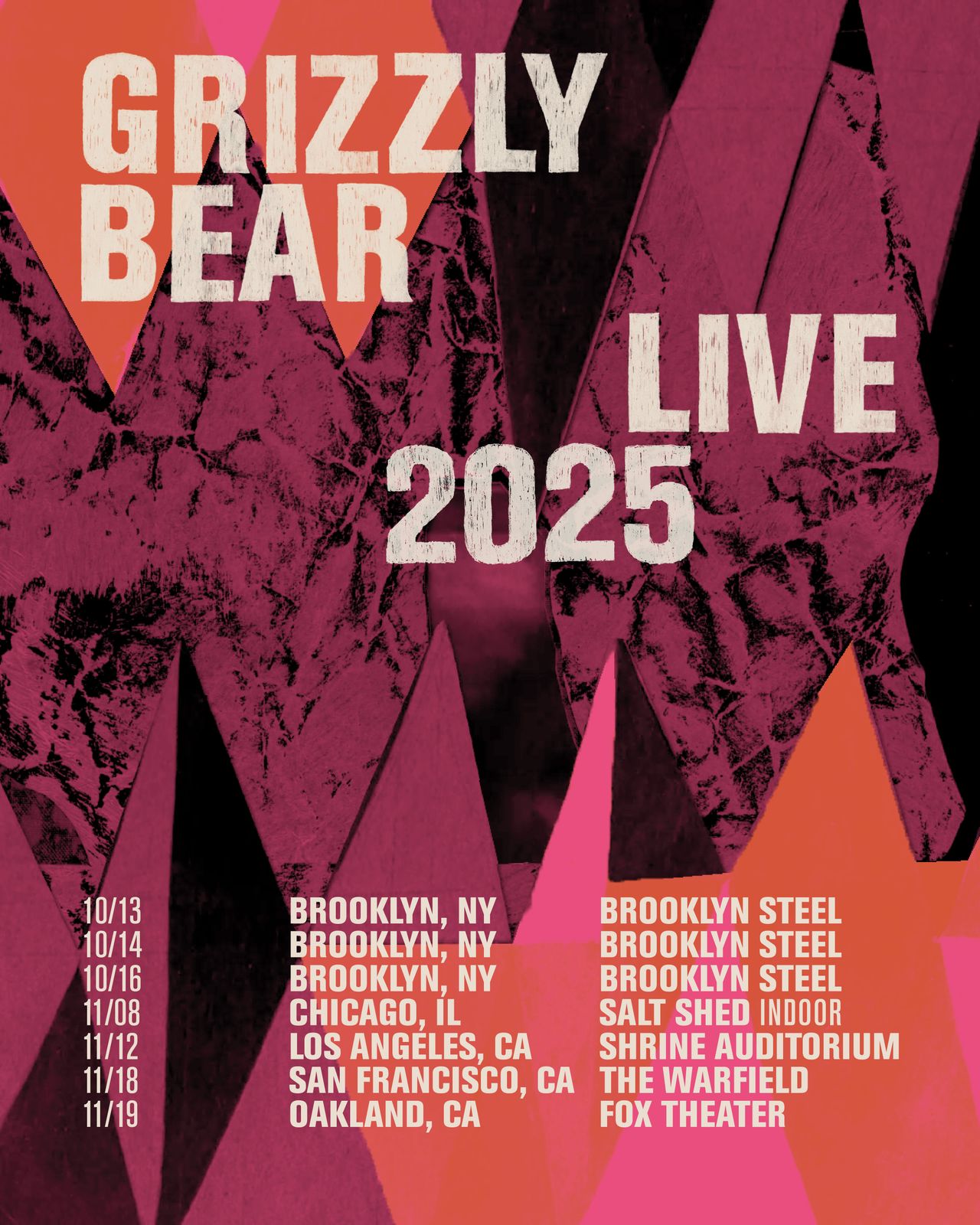 Grizzly Bear Announce First North American Tour SINCE 2019 – ryan