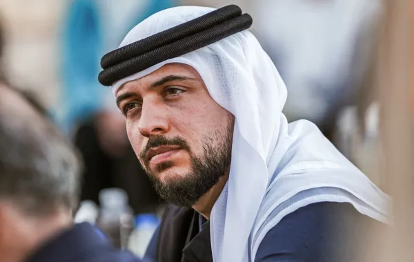 الأمير الحسين والأميرة إيمان في أتم استعدادهما لمبارة النشامى اليوم..