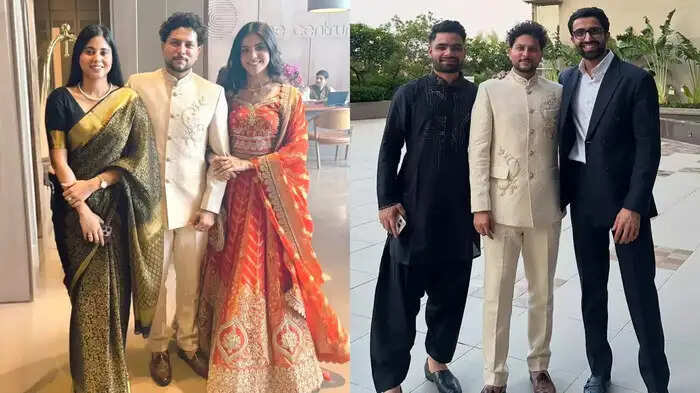 Rinku Singh also arrived with her upcoming bride Priya Saroj in the engagement of Culedeep Yadav, both looted all the fans