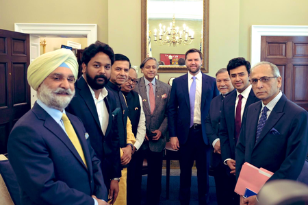 Indian delegation led by Shashi Tharoor to meet US Vice President Vance