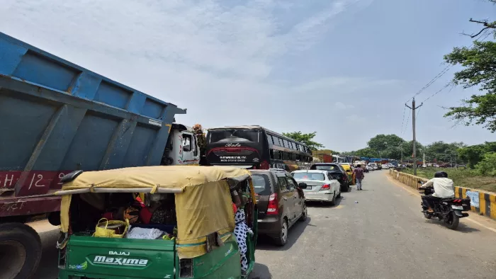 Patna News: Naubatpur moaning as a result of jam, it takes three hours to fix 2 km – Patna News Traffic Jams pest Naubatput despite police efforts