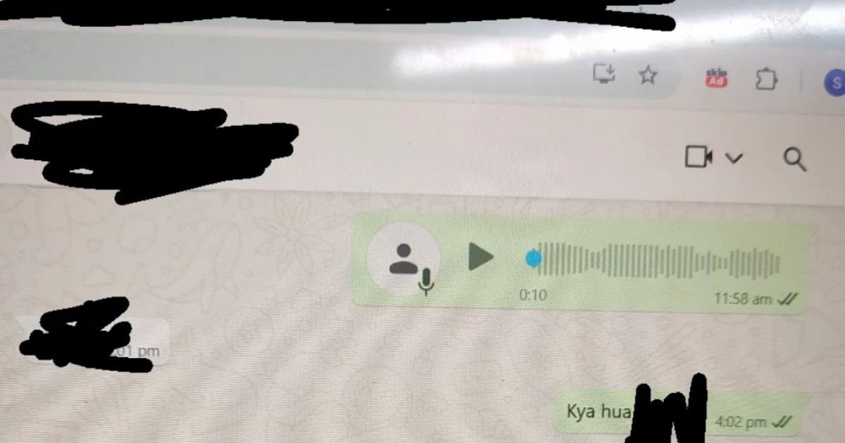 The 15 -year -old sister’s WhatsApp was opened in the laptop, brother saw secret chat, read messages, stunned!