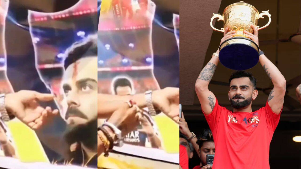 Love or madness! Once RCB has become the champion, this Sarfire fan tilak applied his blood to Virat Kohli, and the video will look around