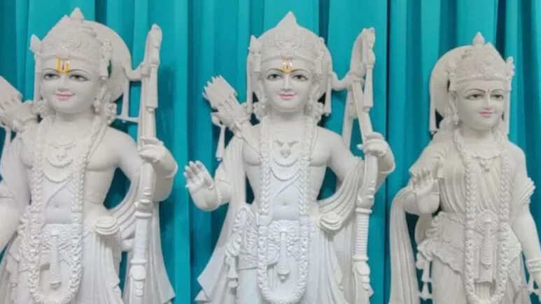 Ram Darbar built in Jaipur will be installed in Ram Temple, this sculptures are preparing from the 100 -year -old white marble